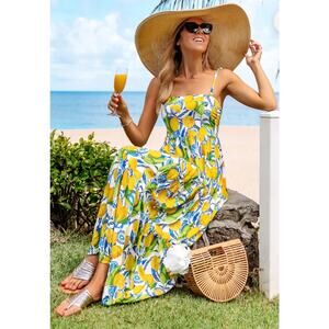 Kenny Flowers The Postiano Resort Maxi Dress Size Medium